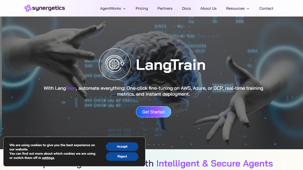 Screenshot of Synergetics AI