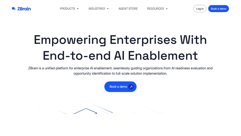 Screenshot of ZBrain - Enterprise Agentic AI Orchestration