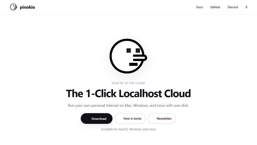 Screenshot of Pinokio: The Localhost Cloud