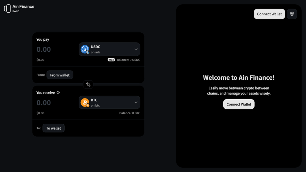 Screenshot of Ain Finance
