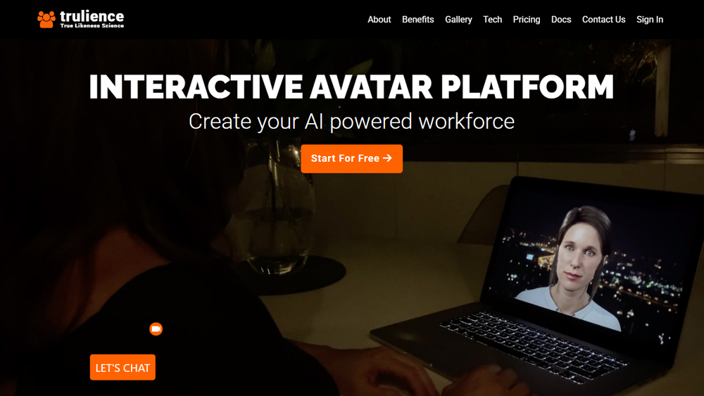 Screenshot of Trulience: Interactive Avatar Creator