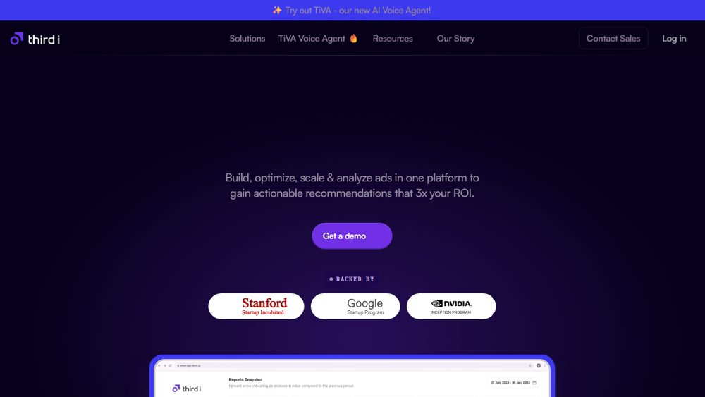 Screenshot of third i - Tech-led Growth Marketing Platform