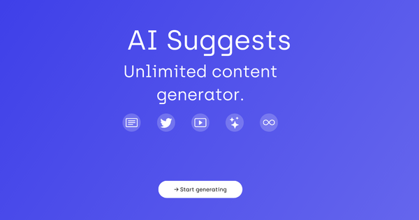 Screenshot of AI Suggests Screenshot of AI Suggests