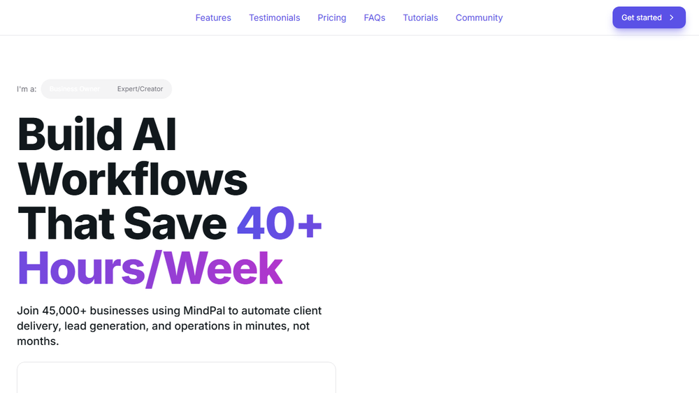Screenshot of MindPal: AI Workforce Automation Screenshot of MindPal: AI Workforce Automation