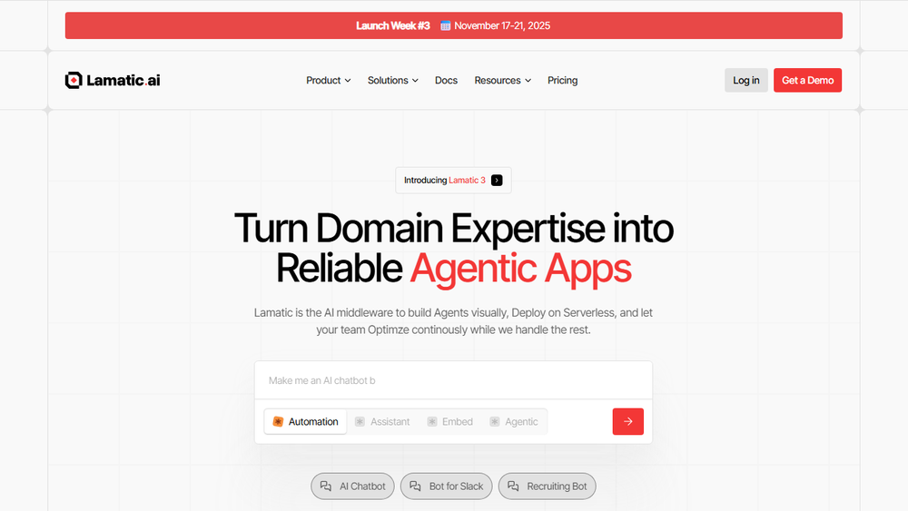 Screenshot of Lamatic AI Screenshot of Lamatic AI