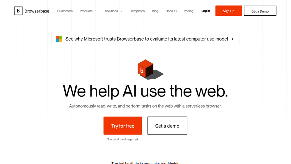 Screenshot of Browserbase