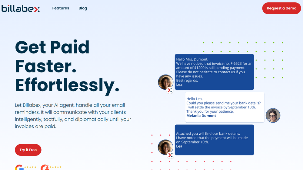 Screenshot of Billabex - Automated Invoice Collection Screenshot of Billabex - Automated Invoice Collection