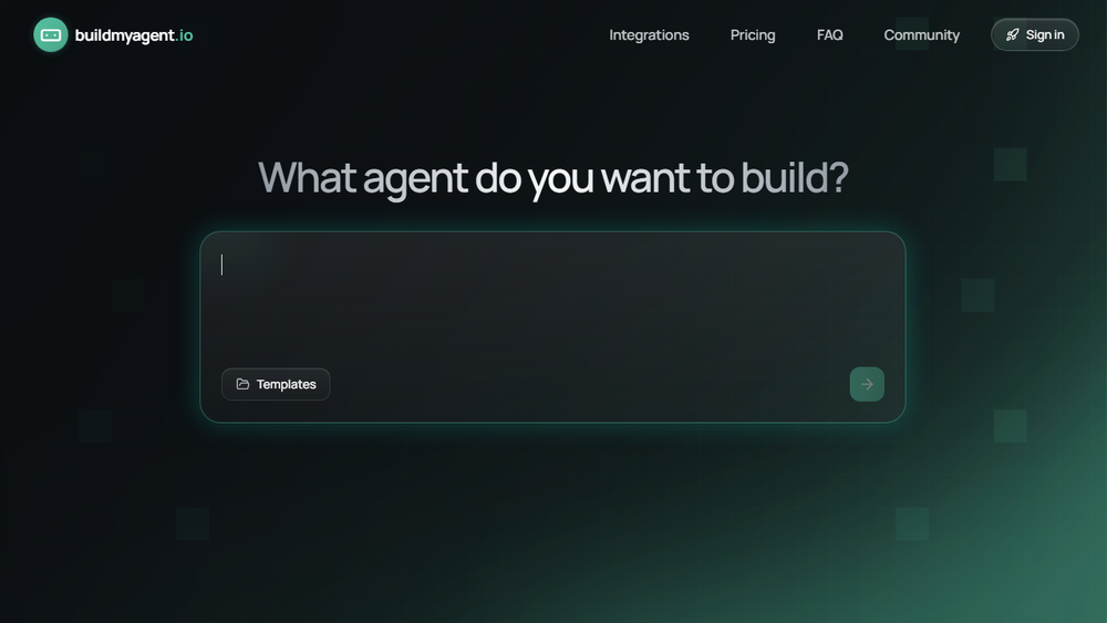 Screenshot of BuildMyAgent Screenshot of BuildMyAgent