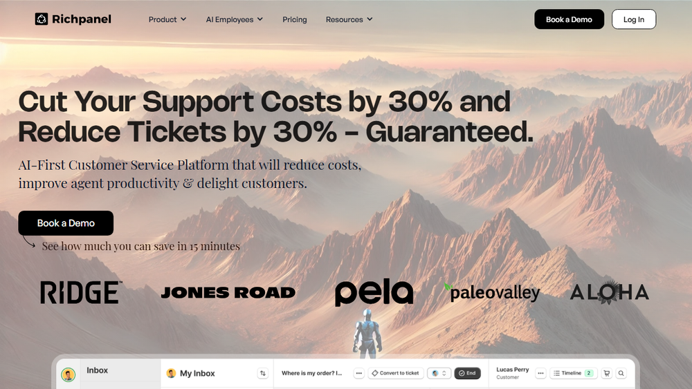 Screenshot of Richpanel: AI-Powered Customer Service Platform for Ecommerce Screenshot of Richpanel: AI-Powered Customer Service Platform for Ecommerce