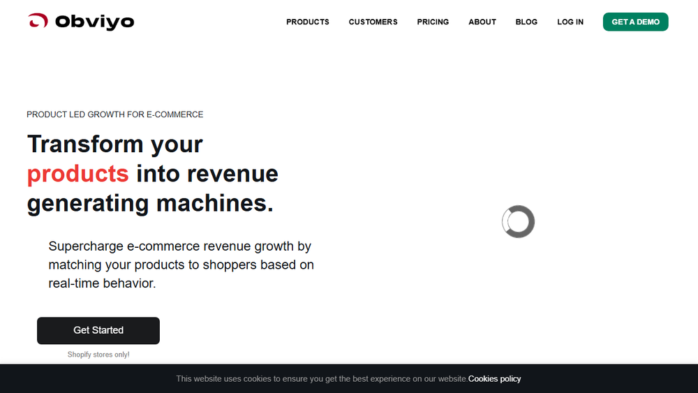 Screenshot of Obviyo: Product-Led Growth for E-commerce Screenshot of Obviyo: Product-Led Growth for E-commerce