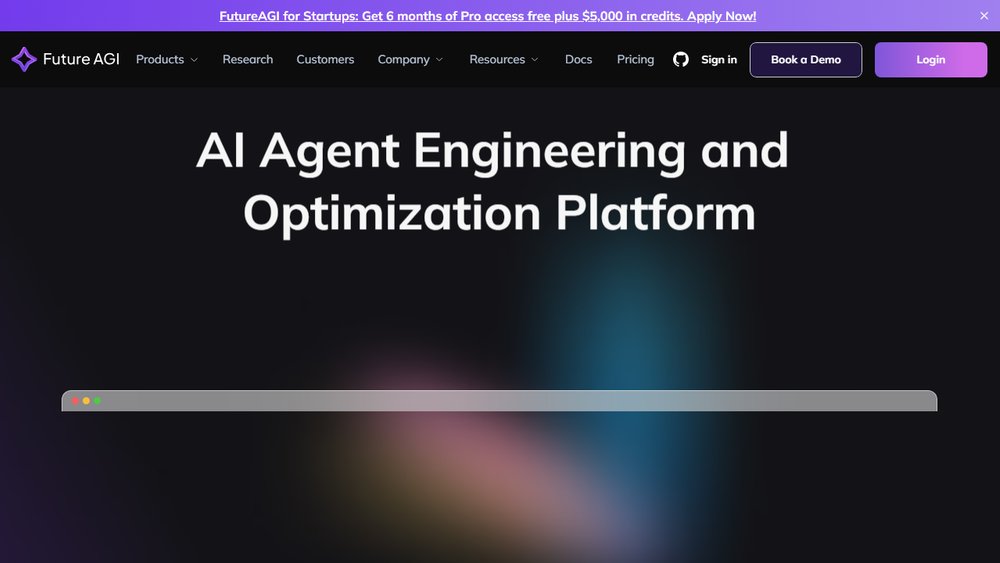 Screenshot of Future AGI Screenshot of Future AGI