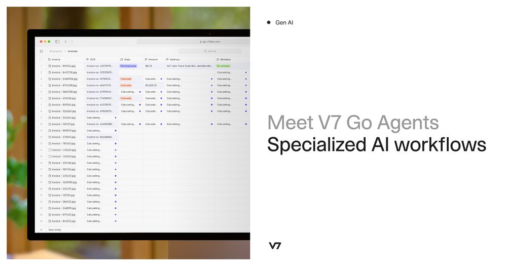 Screenshot of V7 Go | AI Agent Platform Screenshot of V7 Go | AI Agent Platform