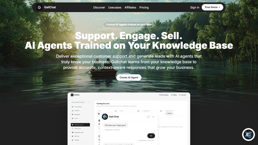 Screenshot of GaliChat - AI Business Growth Agents Screenshot of GaliChat - AI Business Growth Agents