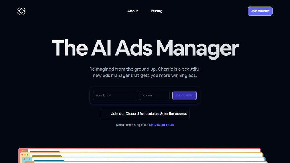 Screenshot of Cherrie - AI Ads Manager Screenshot of Cherrie - AI Ads Manager