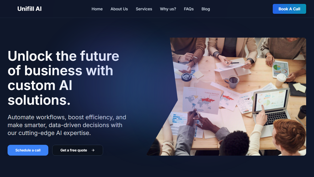 Screenshot of Unifill AI Screenshot of Unifill AI