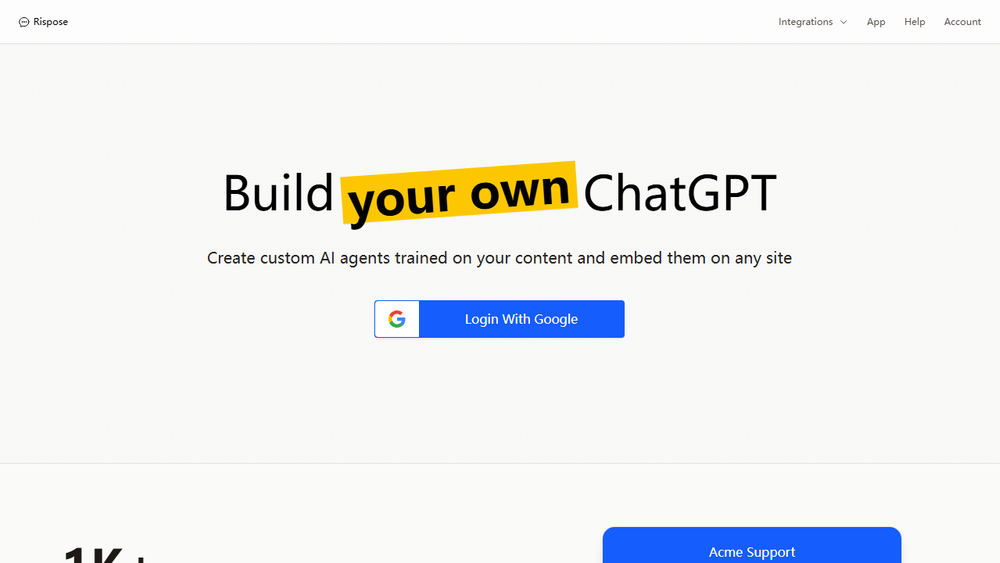 Screenshot of Rispose