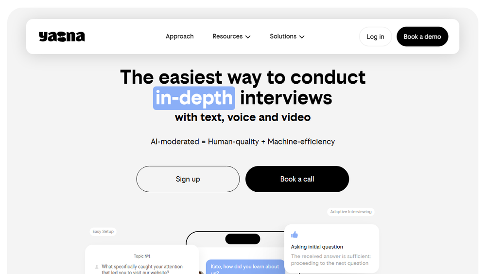 Screenshot of Yasna.ai Screenshot of Yasna.ai