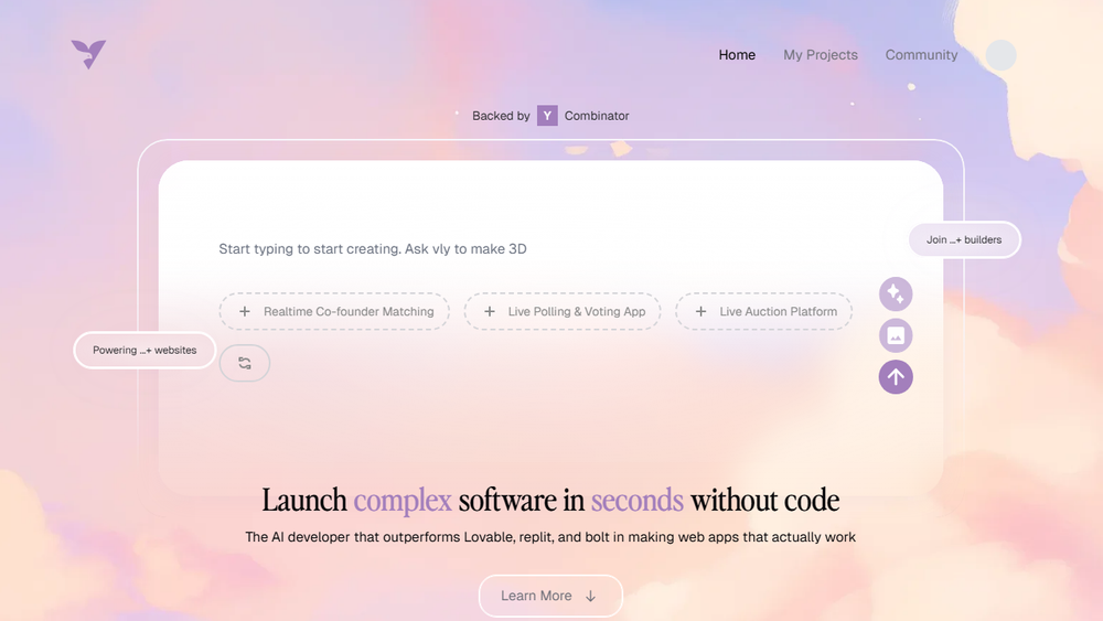 Screenshot of vly.ai Screenshot of vly.ai
