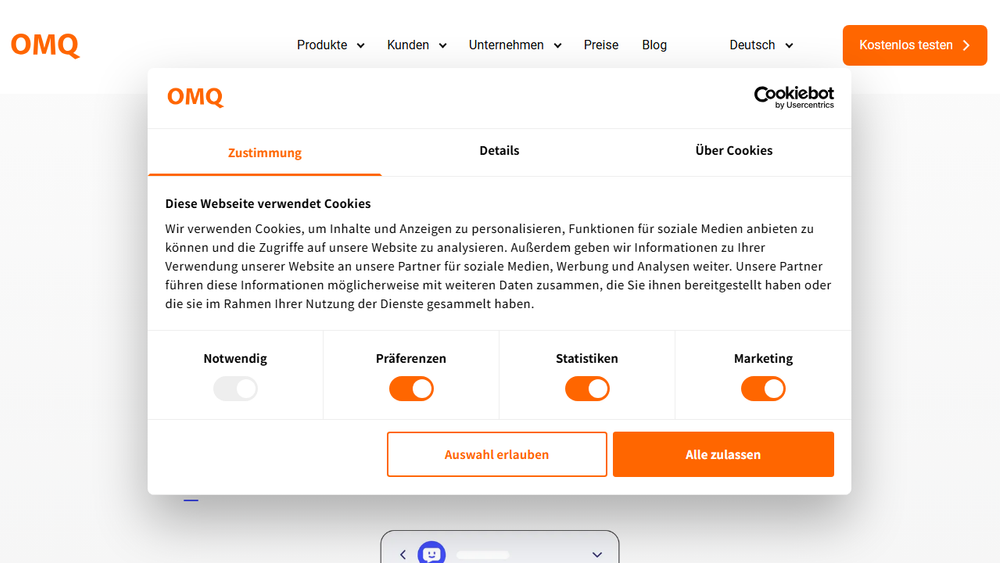 Screenshot of AI in Customer Service