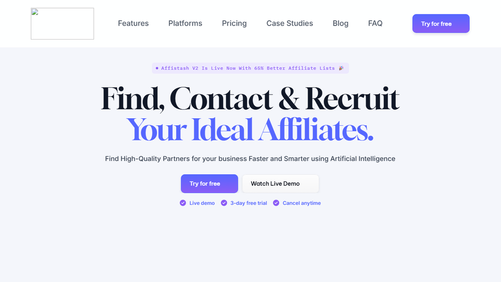 Screenshot of Affistash Screenshot of Affistash