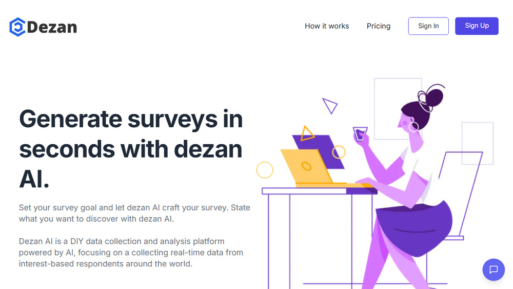 Screenshot of Dezan AI Survey Generator