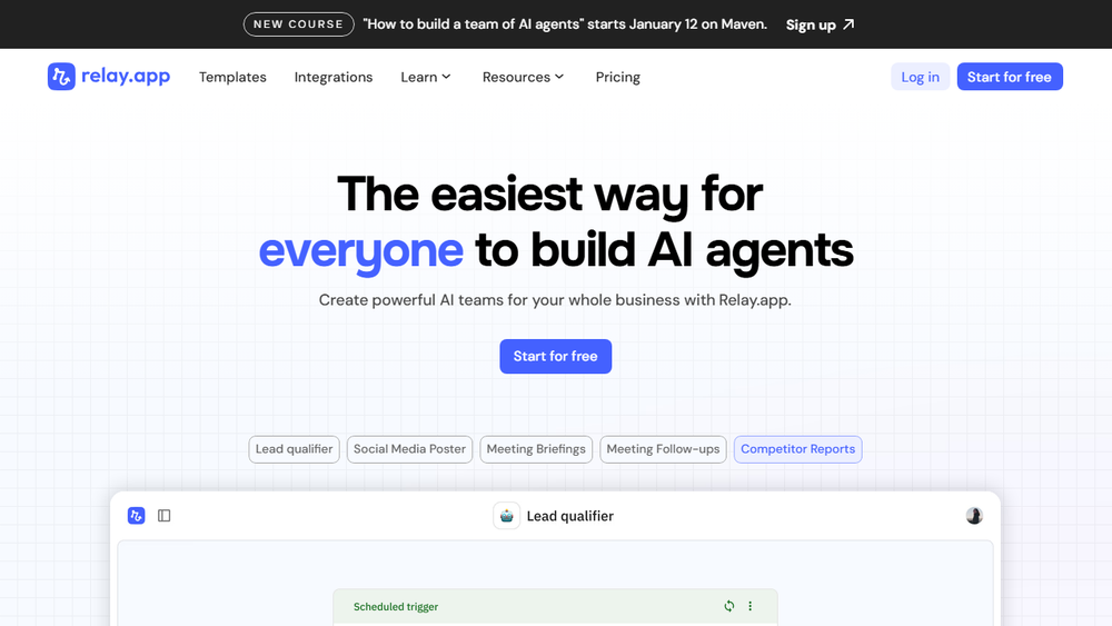 Screenshot of Relay.app