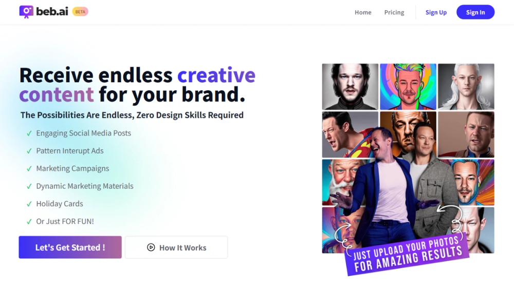 Screenshot of beb.ai