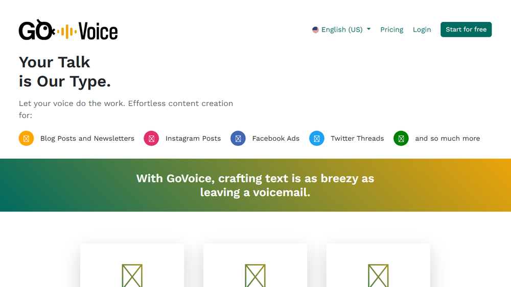 Screenshot of GoVoice Screenshot of GoVoice