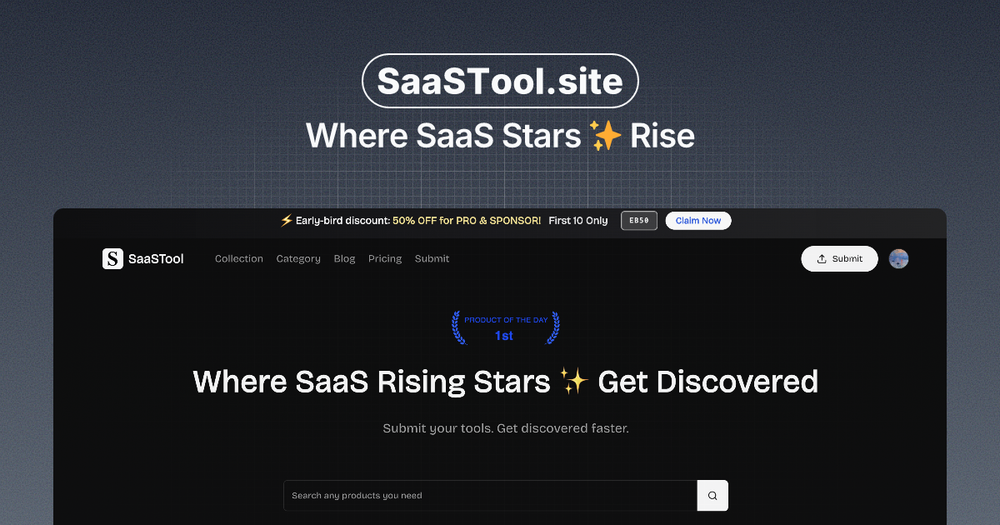 image of SaaSTool - Rising Star SaaS Hub image of SaaSTool - Rising Star SaaS Hub