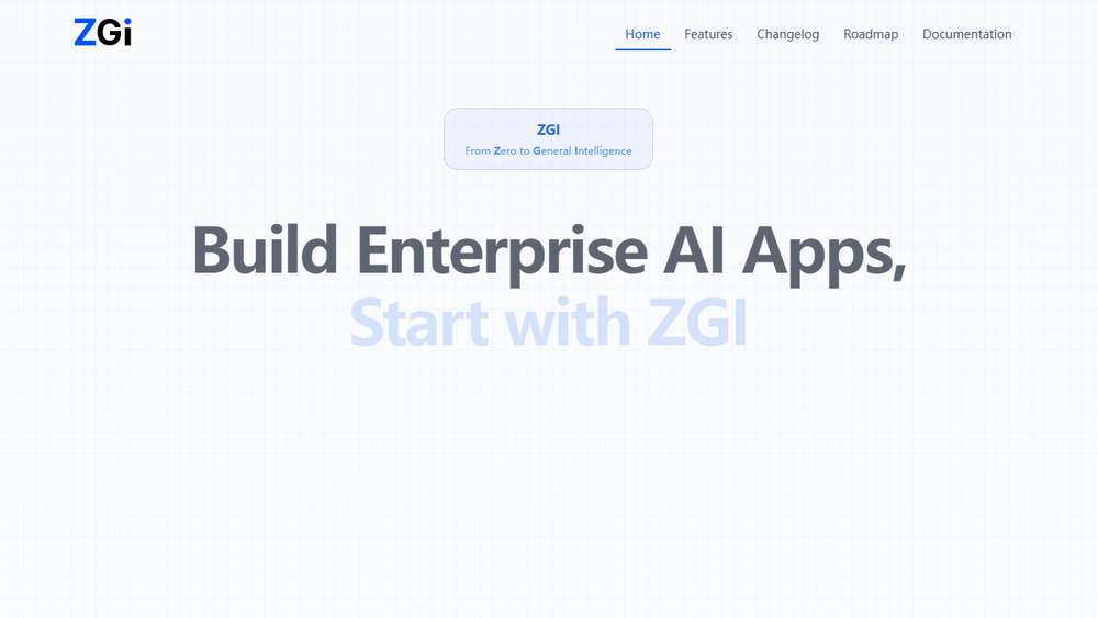Screenshot of ZGI - Enterprise AI Agent & RAG Platform Screenshot of ZGI - Enterprise AI Agent & RAG Platform