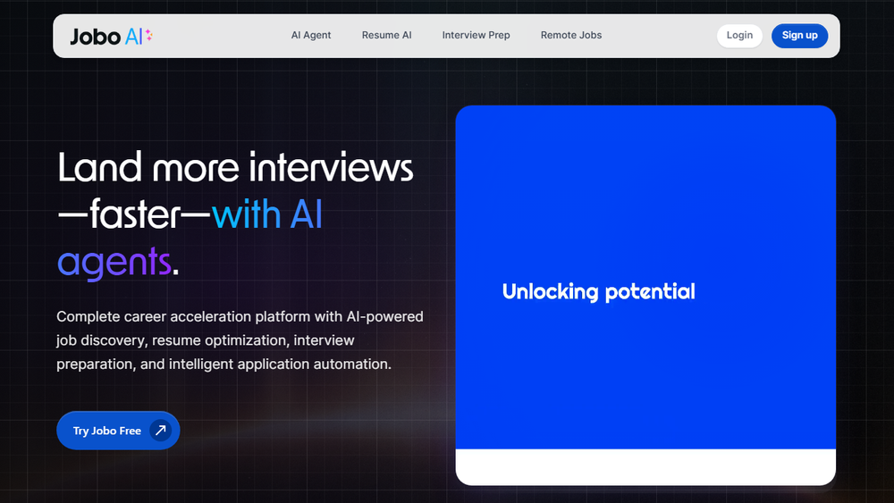 Screenshot of JOBO AI