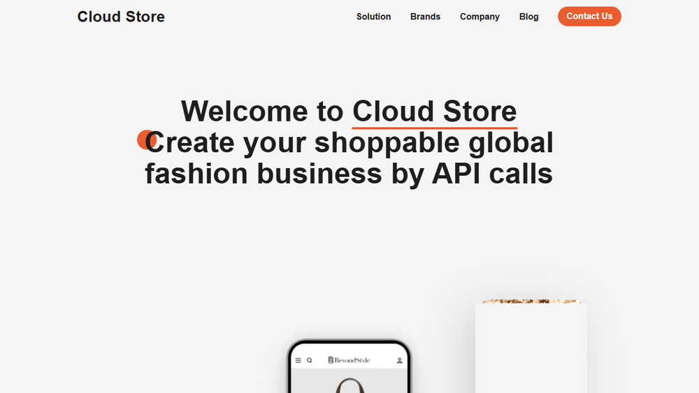 Screenshot of Cloud Store