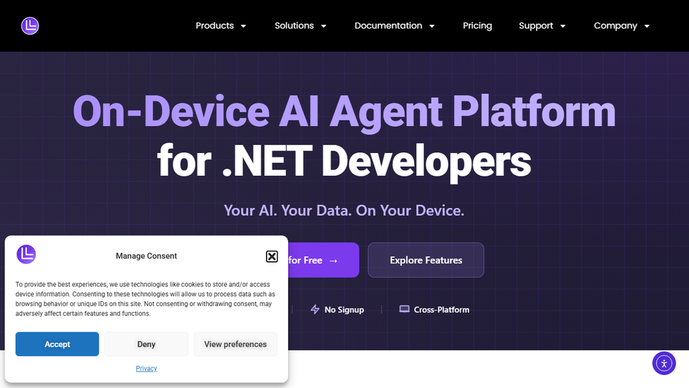 Screenshot of LM-Kit: On-Device AI Agent Platform Screenshot of LM-Kit: On-Device AI Agent Platform