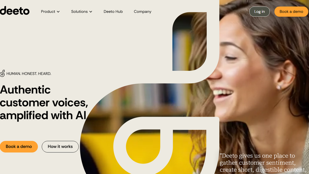 Screenshot of Deeto: AI-Powered Customer Orchestration Platform
