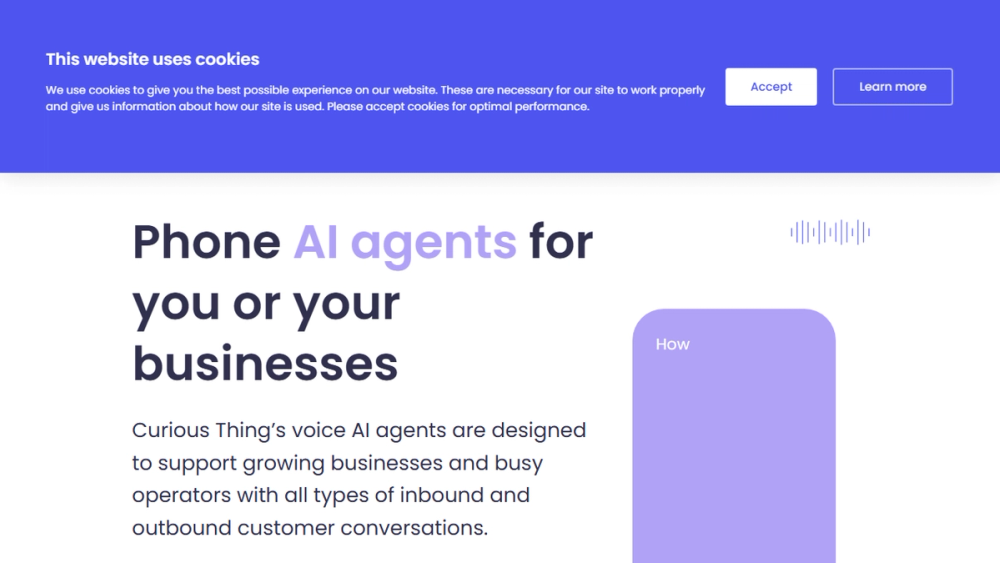 Screenshot of CuriousThing.io