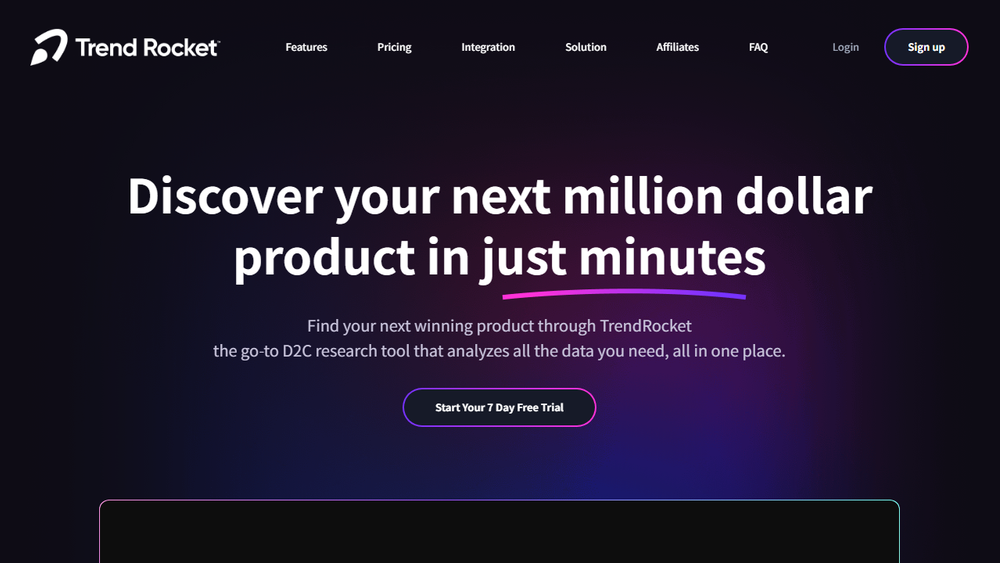 Screenshot of Trend Rocket Screenshot of Trend Rocket