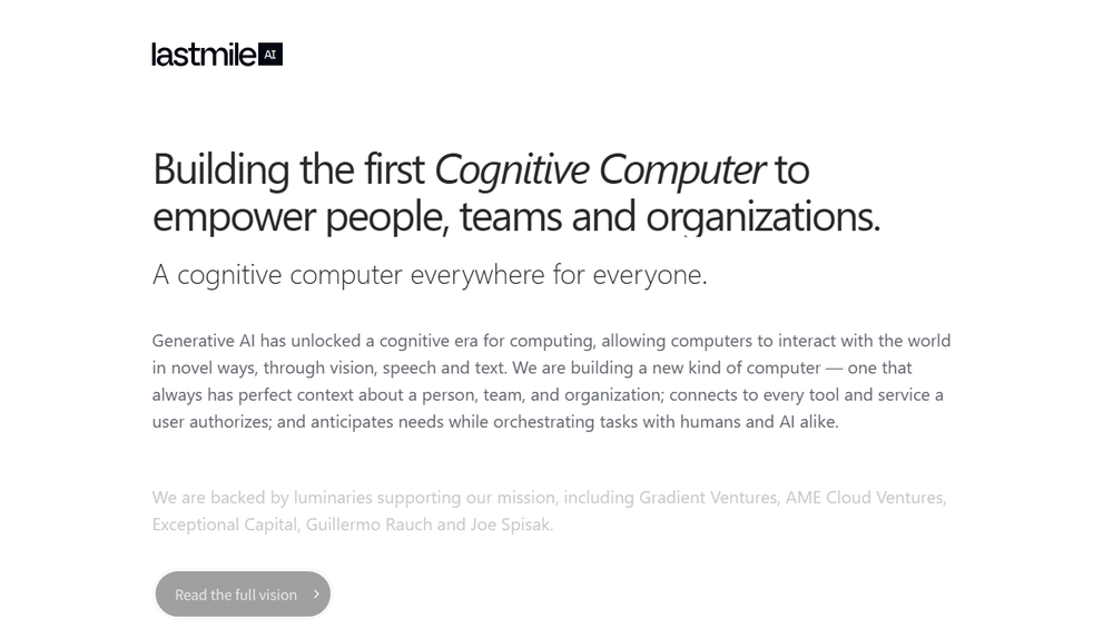 Screenshot of LastMile AI