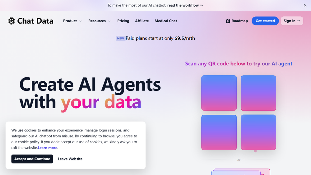 Screenshot of Chat Data