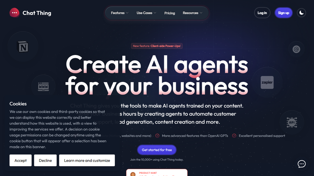 Screenshot of Chat Thing