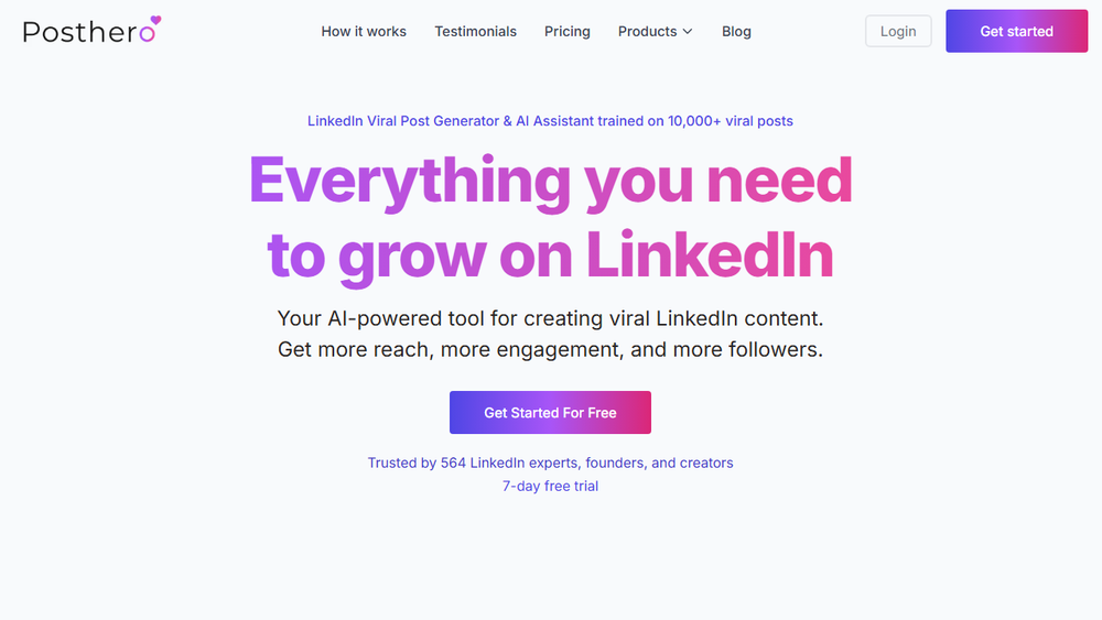 Screenshot of PostHero: AI LinkedIn Post Generator Screenshot of PostHero: AI LinkedIn Post Generator