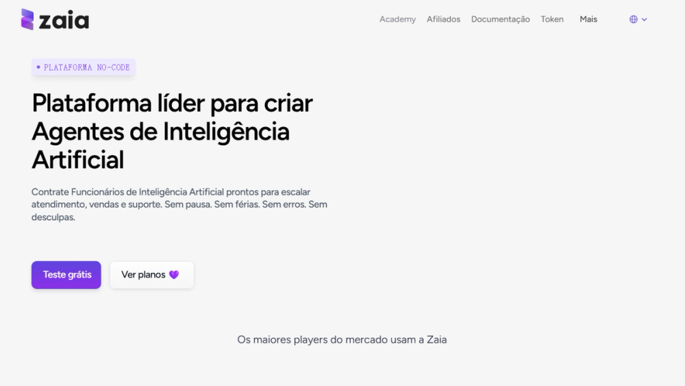Screenshot of Zaia - AI Employees for Support and Sales Screenshot of Zaia - AI Employees for Support and Sales