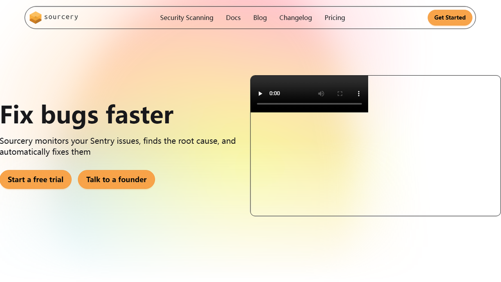 Screenshot of Sourcery for Production Issues