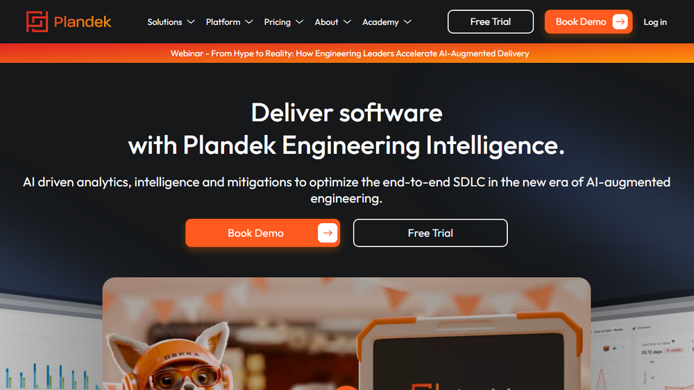 Screenshot of Plandek