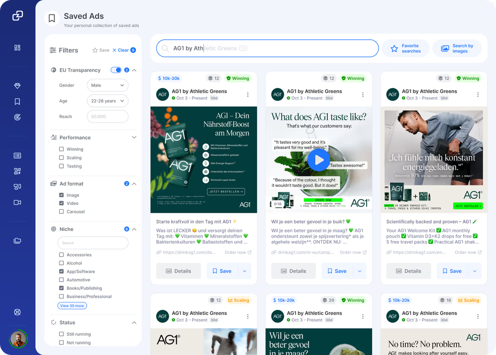 Screenshot of GetHookd: AI Ad Creative & Campaign Analysis Platform