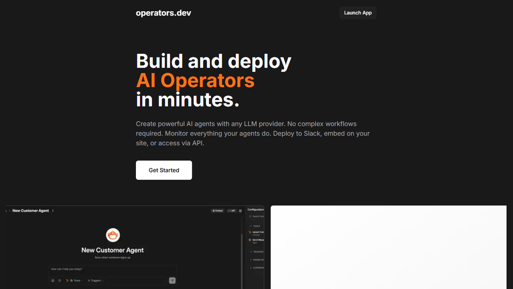 Screenshot of Operators.dev