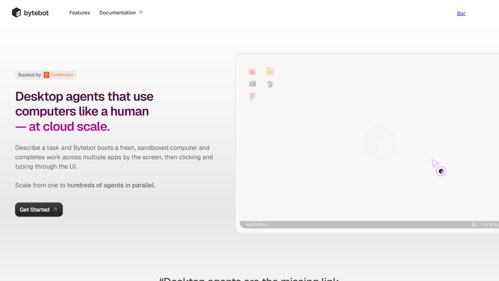 Screenshot of Bytebot Screenshot of Bytebot