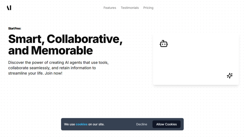 Screenshot of AIxLab - Custom AI Agents