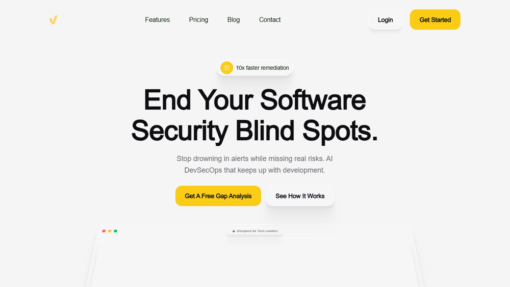 Screenshot of Veriom - AI-Powered DevSecOps Platform Screenshot of Veriom - AI-Powered DevSecOps Platform