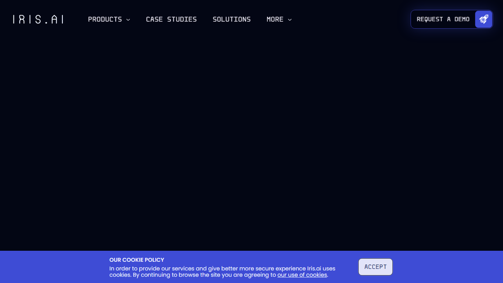 Screenshot of Iris.ai Screenshot of Iris.ai