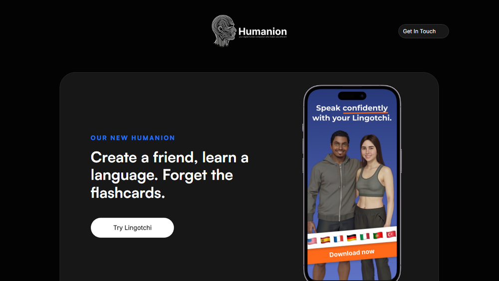 Screenshot of Humanion.ai Screenshot of Humanion.ai